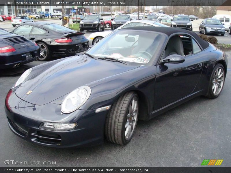 Atlas Grey Metallic / Stone Grey 2006 Porsche 911 Carrera S Cabriolet