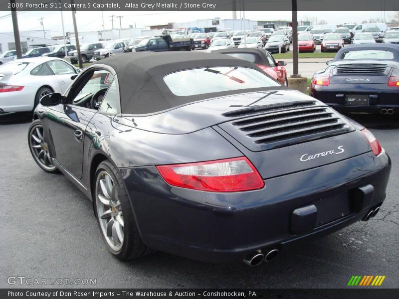 Atlas Grey Metallic / Stone Grey 2006 Porsche 911 Carrera S Cabriolet