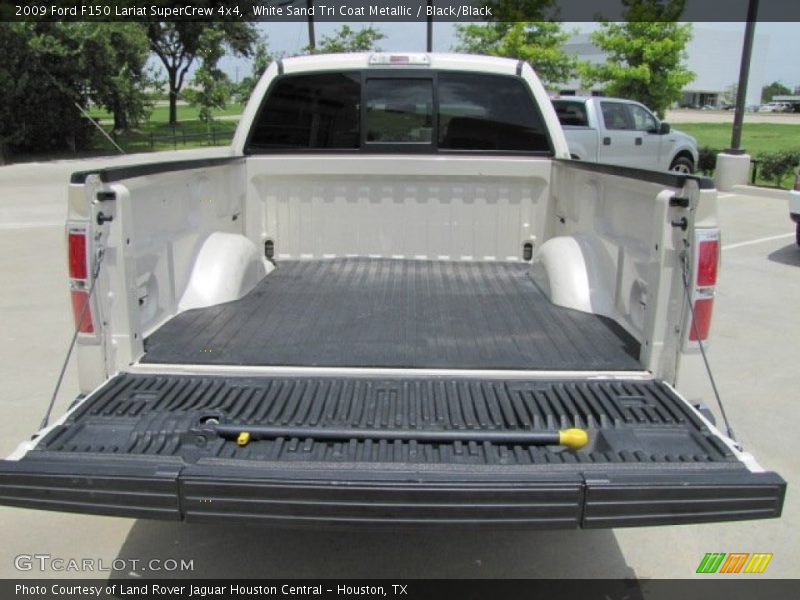 White Sand Tri Coat Metallic / Black/Black 2009 Ford F150 Lariat SuperCrew 4x4