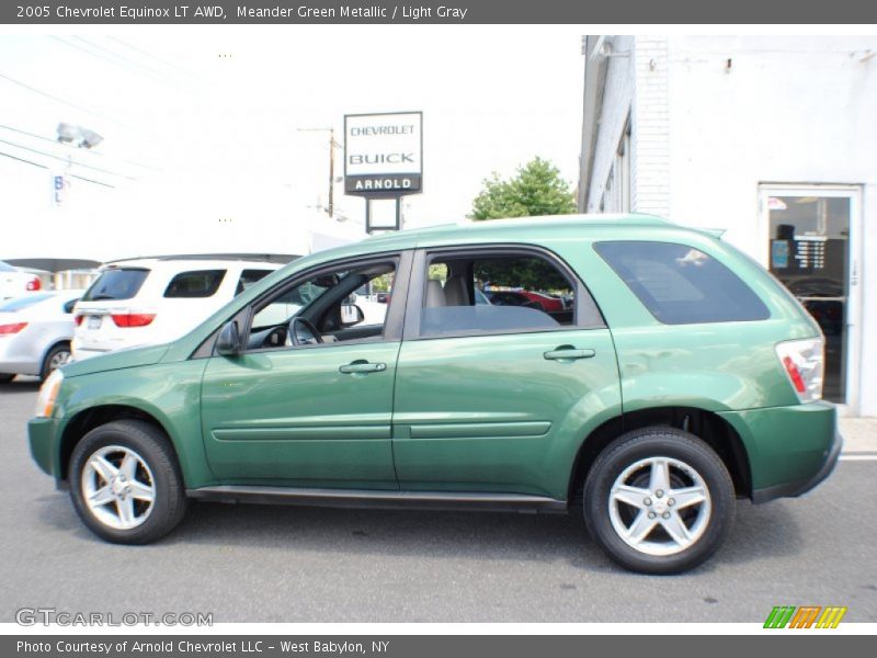 Meander Green Metallic / Light Gray 2005 Chevrolet Equinox LT AWD