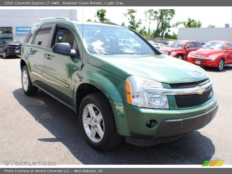 Meander Green Metallic / Light Gray 2005 Chevrolet Equinox LT AWD
