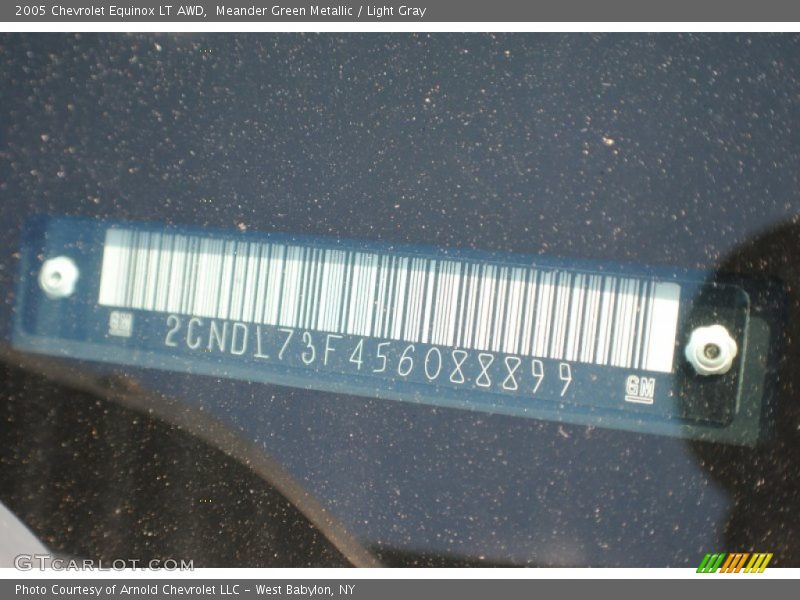 Meander Green Metallic / Light Gray 2005 Chevrolet Equinox LT AWD