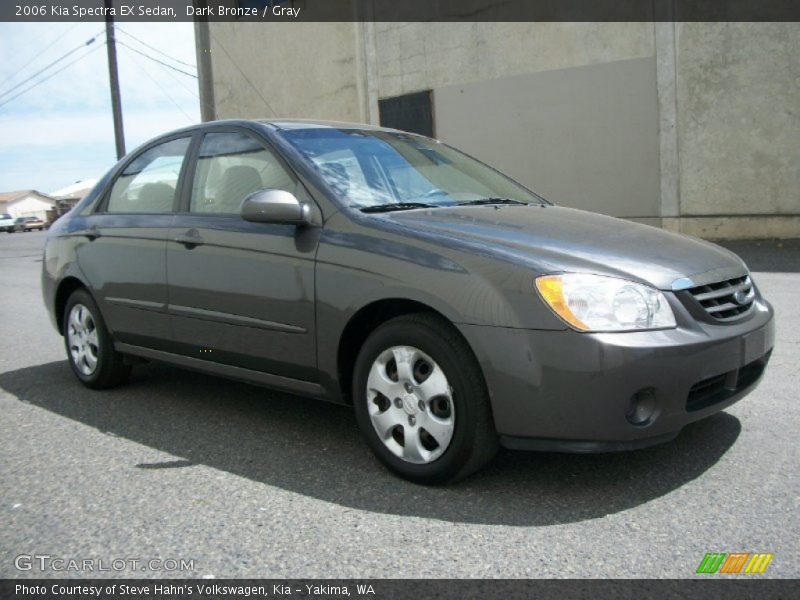 Dark Bronze / Gray 2006 Kia Spectra EX Sedan