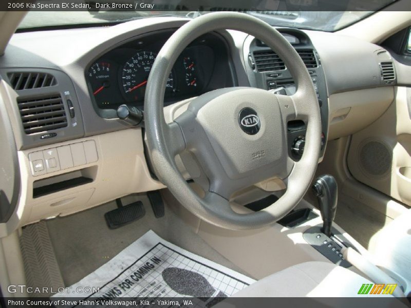 Dark Bronze / Gray 2006 Kia Spectra EX Sedan