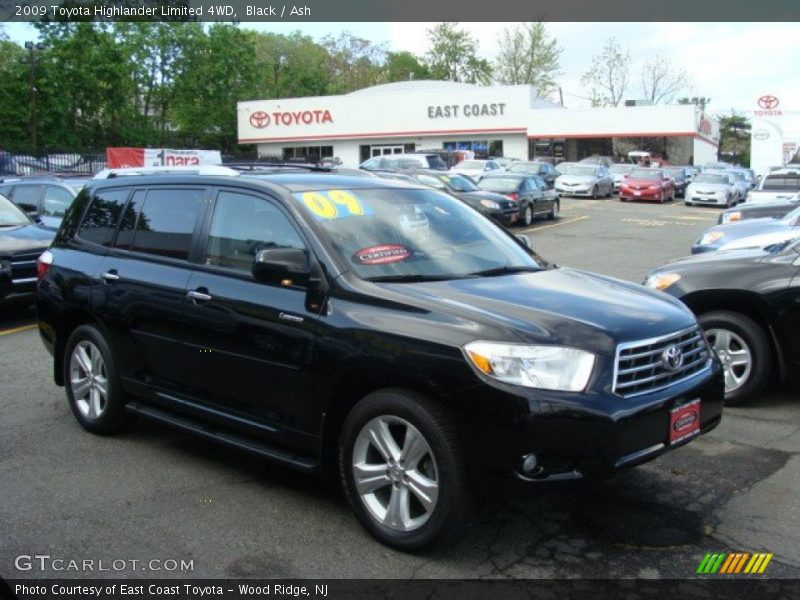 Black / Ash 2009 Toyota Highlander Limited 4WD