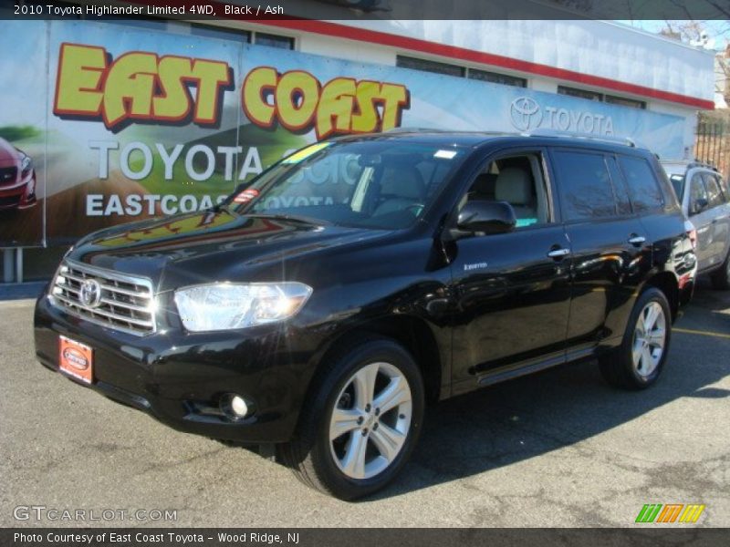 Black / Ash 2010 Toyota Highlander Limited 4WD