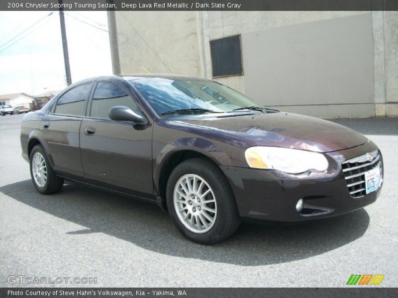 Deep Lava Red Metallic / Dark Slate Gray 2004 Chrysler Sebring Touring Sedan