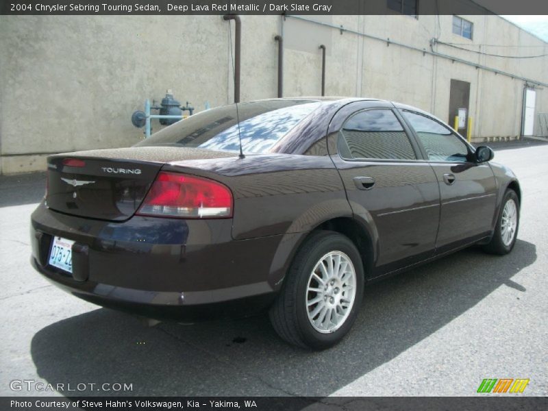 Deep Lava Red Metallic / Dark Slate Gray 2004 Chrysler Sebring Touring Sedan