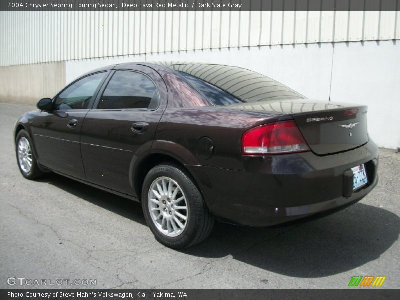 Deep Lava Red Metallic / Dark Slate Gray 2004 Chrysler Sebring Touring Sedan