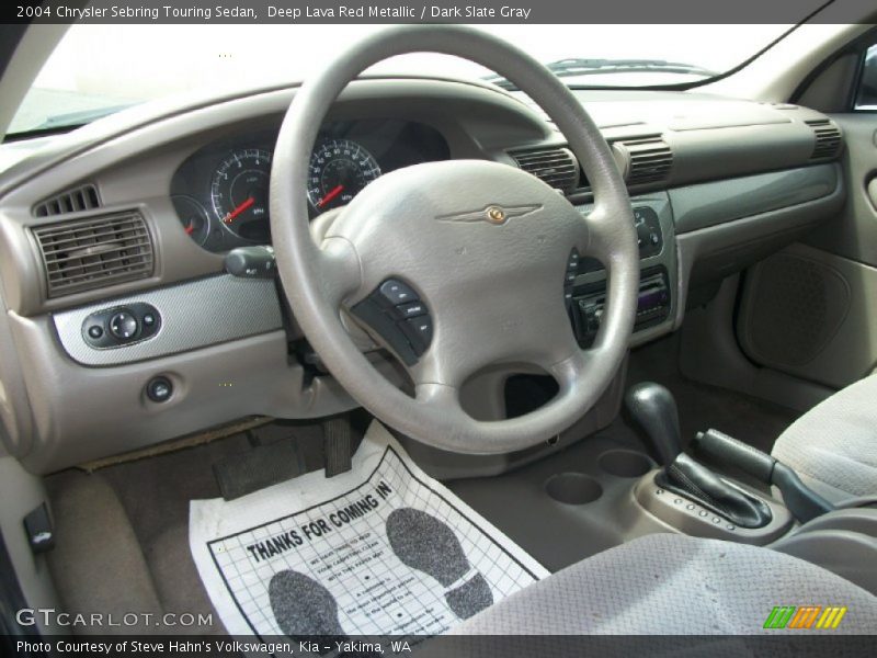Deep Lava Red Metallic / Dark Slate Gray 2004 Chrysler Sebring Touring Sedan