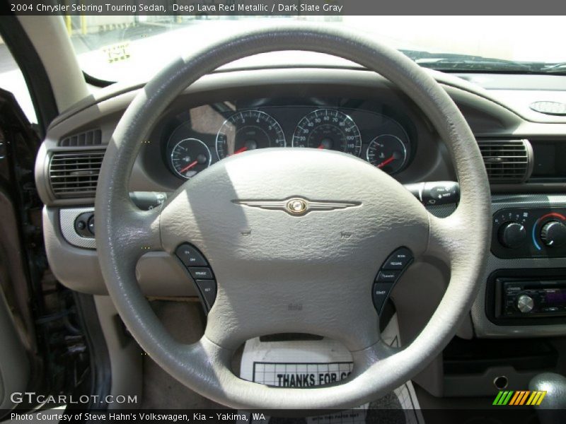 Deep Lava Red Metallic / Dark Slate Gray 2004 Chrysler Sebring Touring Sedan