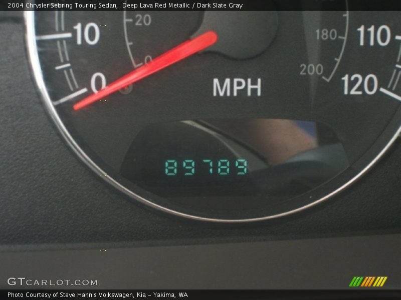 Deep Lava Red Metallic / Dark Slate Gray 2004 Chrysler Sebring Touring Sedan