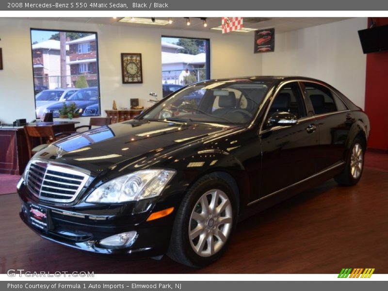 Black / Black 2008 Mercedes-Benz S 550 4Matic Sedan