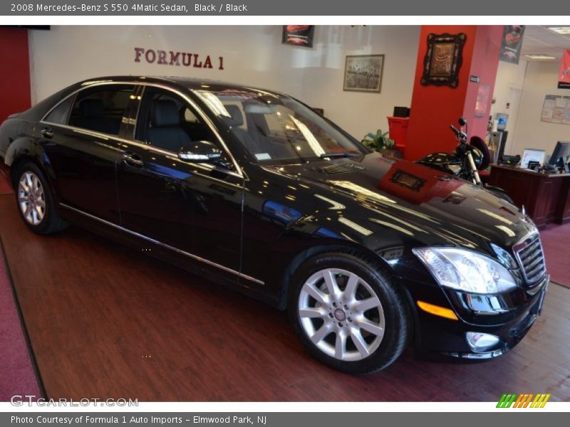 Black / Black 2008 Mercedes-Benz S 550 4Matic Sedan