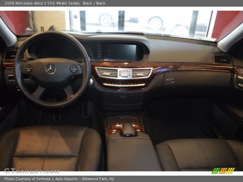 Black / Black 2008 Mercedes-Benz S 550 4Matic Sedan
