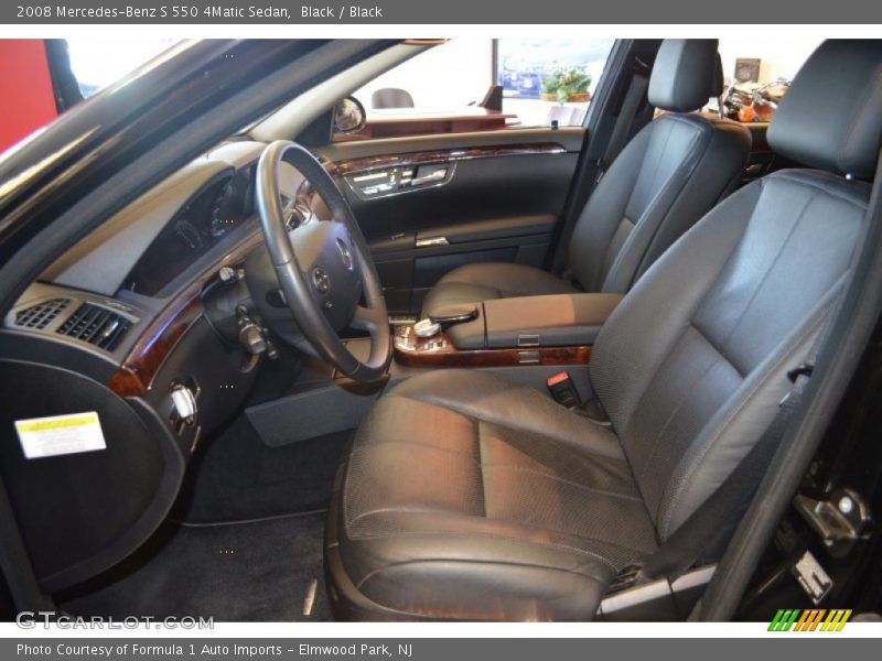 Black / Black 2008 Mercedes-Benz S 550 4Matic Sedan