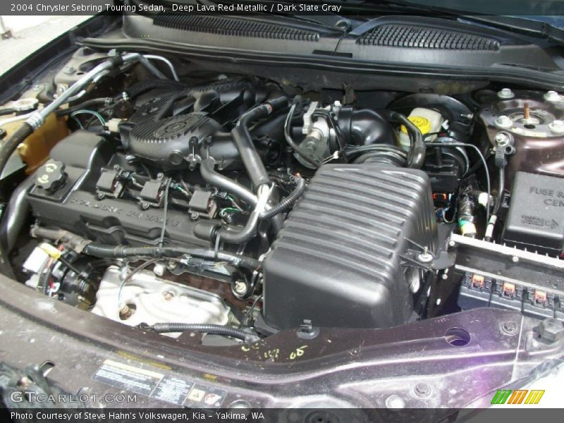 Deep Lava Red Metallic / Dark Slate Gray 2004 Chrysler Sebring Touring Sedan