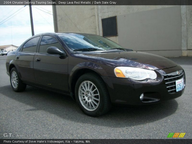 Deep Lava Red Metallic / Dark Slate Gray 2004 Chrysler Sebring Touring Sedan