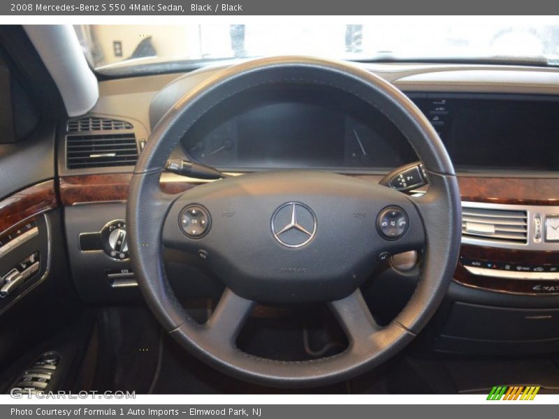 Black / Black 2008 Mercedes-Benz S 550 4Matic Sedan