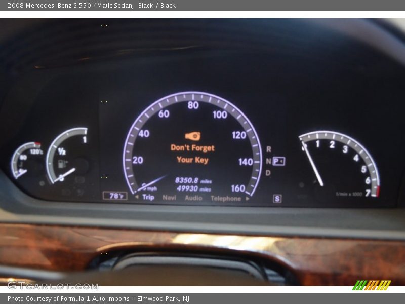 Black / Black 2008 Mercedes-Benz S 550 4Matic Sedan