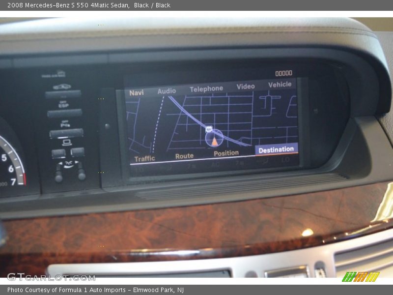 Black / Black 2008 Mercedes-Benz S 550 4Matic Sedan
