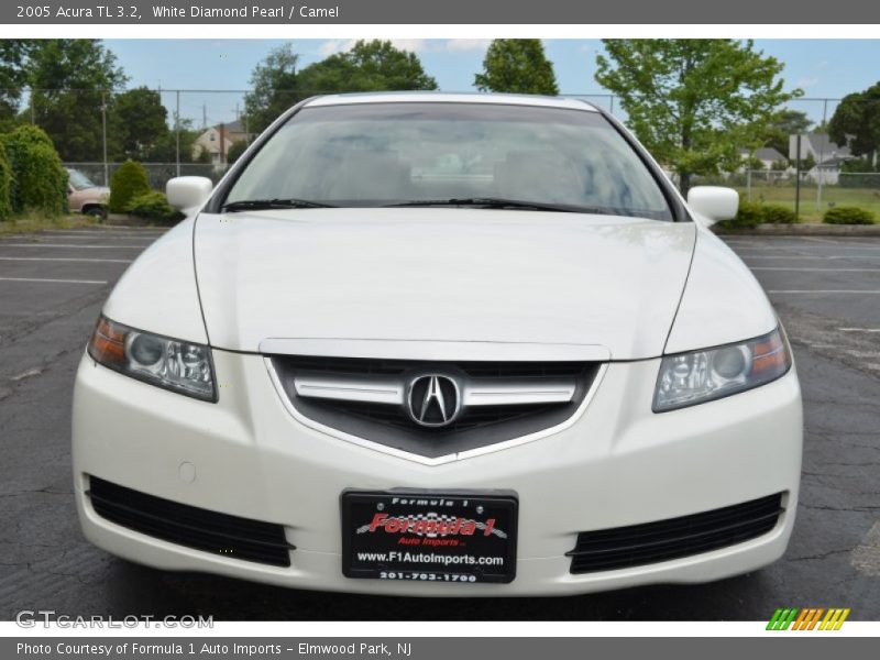 White Diamond Pearl / Camel 2005 Acura TL 3.2
