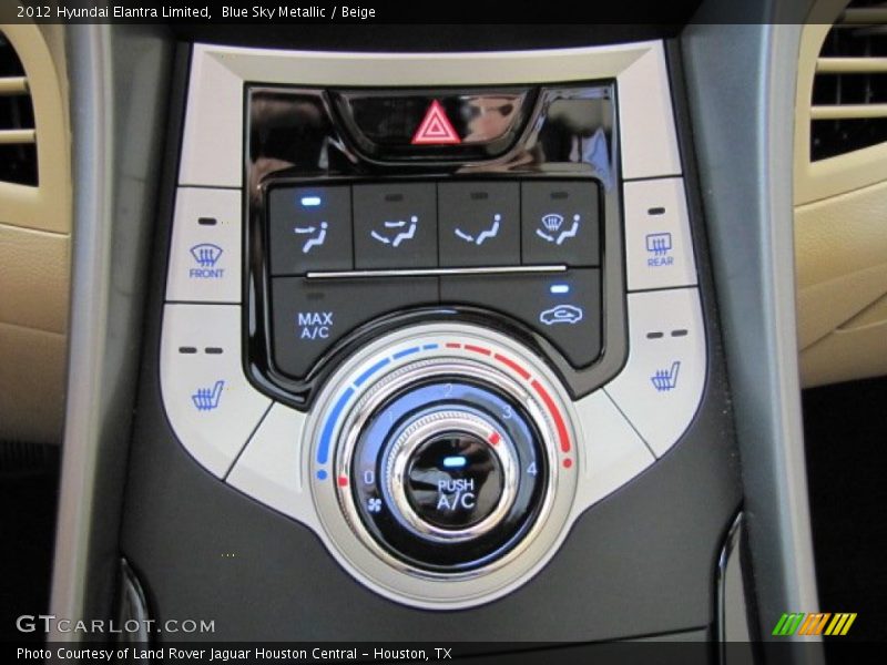 Controls of 2012 Elantra Limited