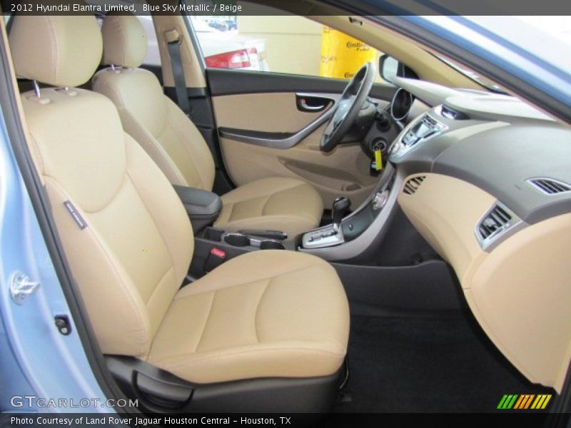  2012 Elantra Limited Beige Interior