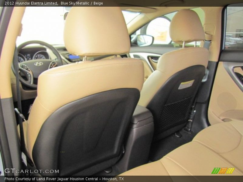 Blue Sky Metallic / Beige 2012 Hyundai Elantra Limited