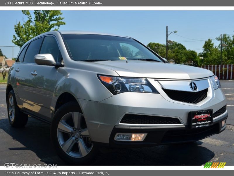 Palladium Metallic / Ebony 2011 Acura MDX Technology