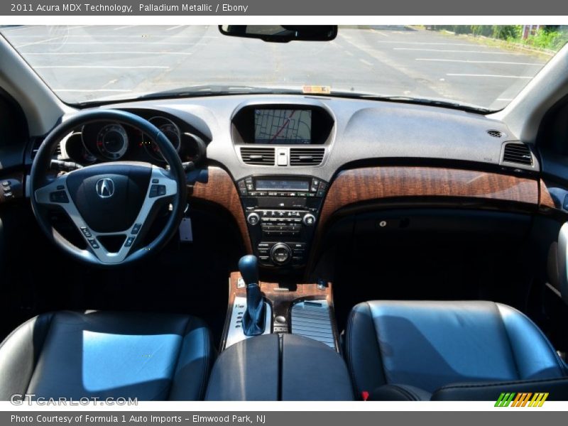 Palladium Metallic / Ebony 2011 Acura MDX Technology