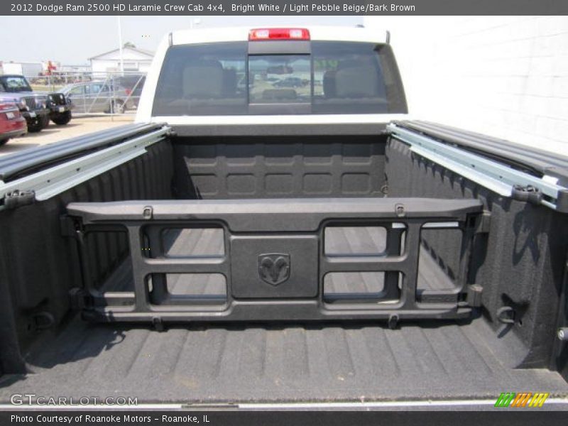 Bright White / Light Pebble Beige/Bark Brown 2012 Dodge Ram 2500 HD Laramie Crew Cab 4x4