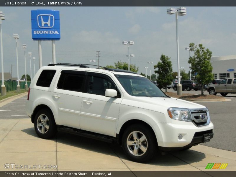 Taffeta White / Gray 2011 Honda Pilot EX-L