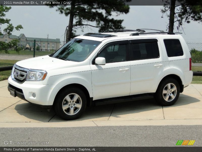 Taffeta White / Gray 2011 Honda Pilot EX-L