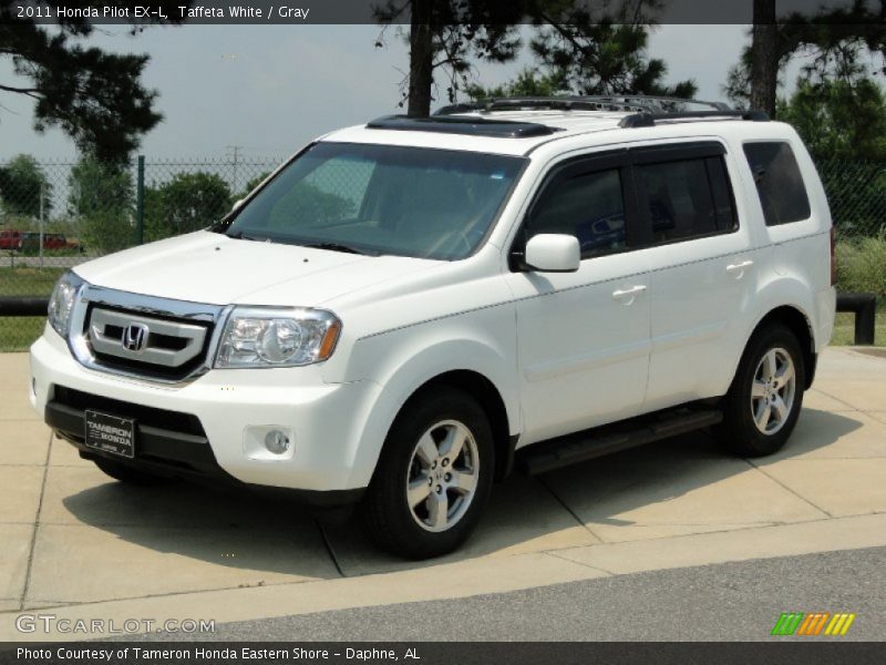 Taffeta White / Gray 2011 Honda Pilot EX-L
