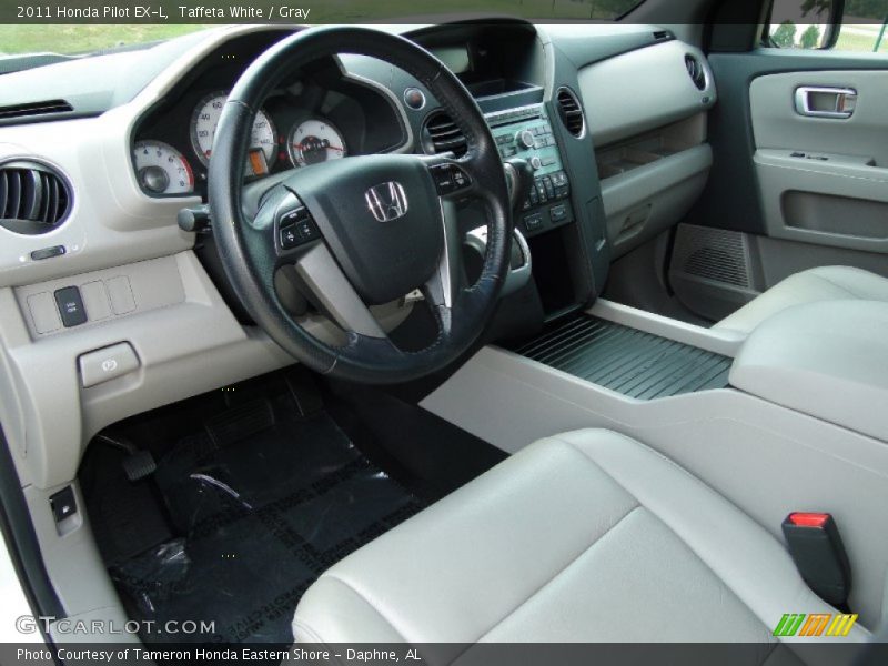 Taffeta White / Gray 2011 Honda Pilot EX-L