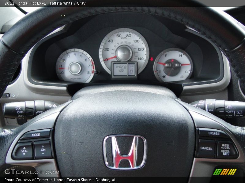 Taffeta White / Gray 2011 Honda Pilot EX-L