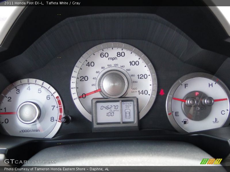 Taffeta White / Gray 2011 Honda Pilot EX-L