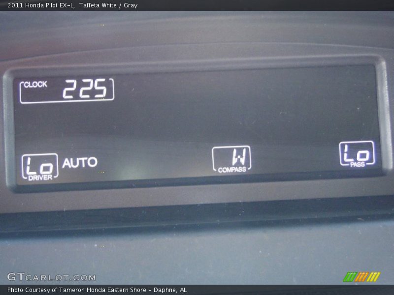 Taffeta White / Gray 2011 Honda Pilot EX-L
