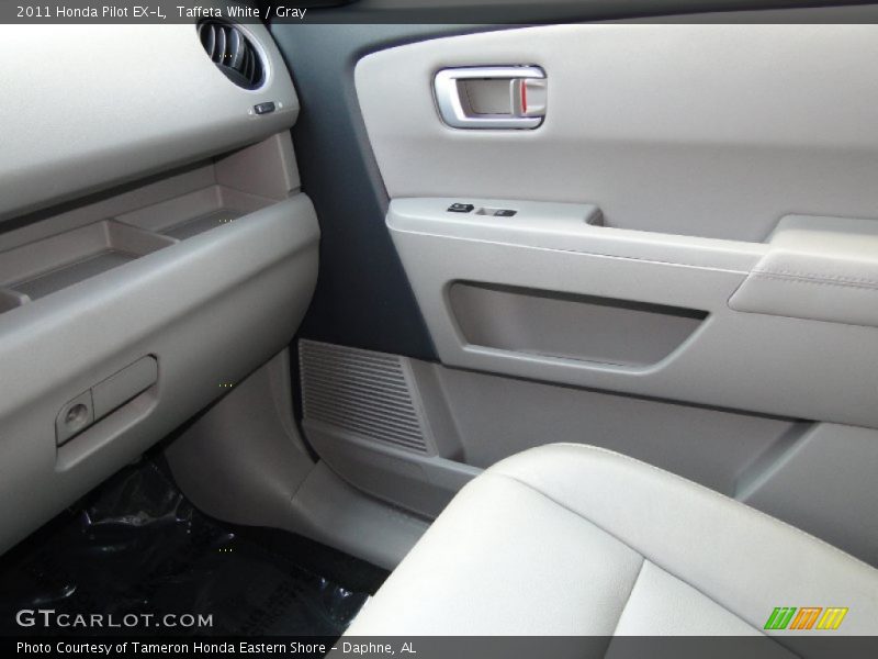 Taffeta White / Gray 2011 Honda Pilot EX-L