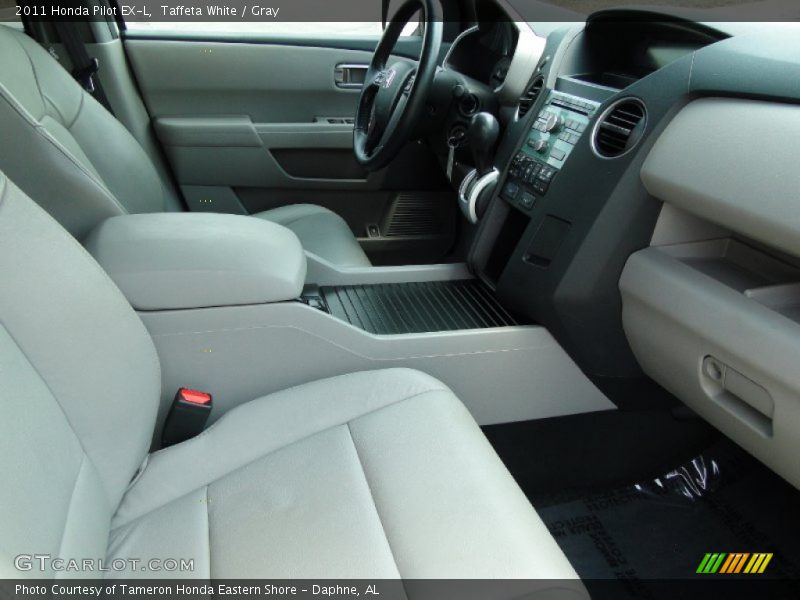 Taffeta White / Gray 2011 Honda Pilot EX-L