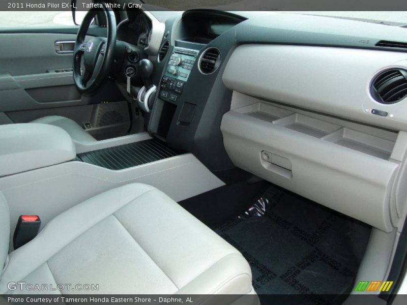 Taffeta White / Gray 2011 Honda Pilot EX-L