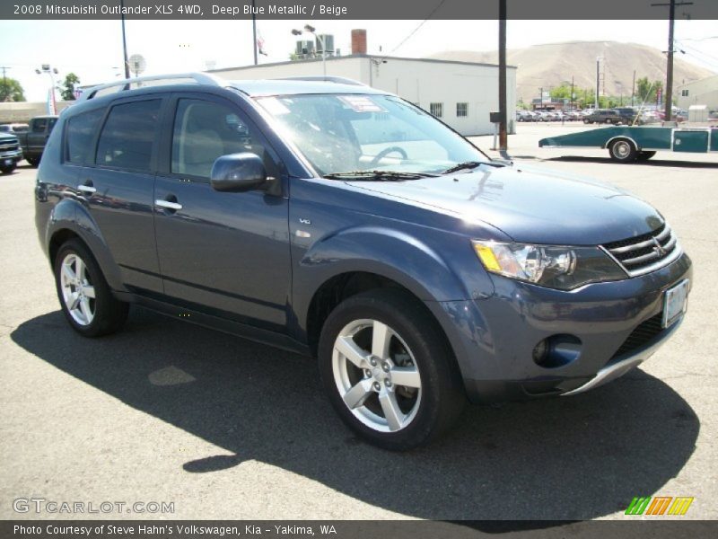 Deep Blue Metallic / Beige 2008 Mitsubishi Outlander XLS 4WD