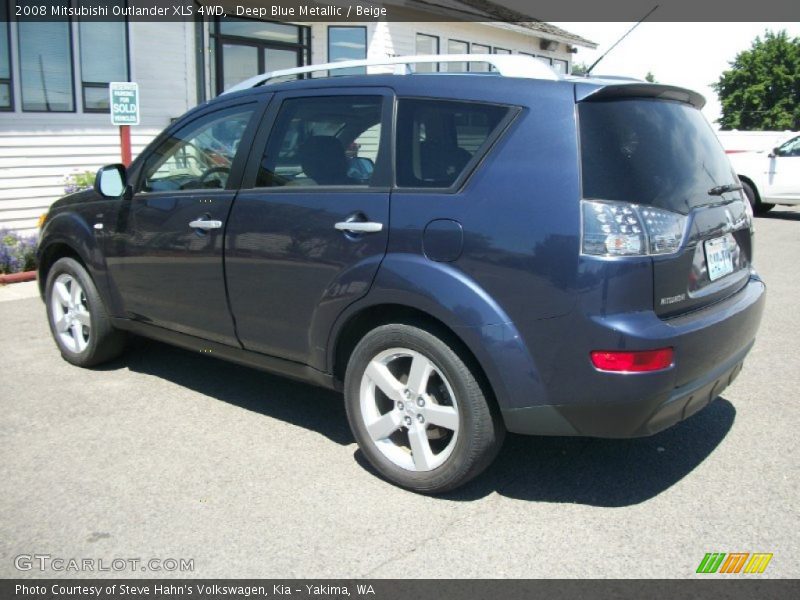 Deep Blue Metallic / Beige 2008 Mitsubishi Outlander XLS 4WD