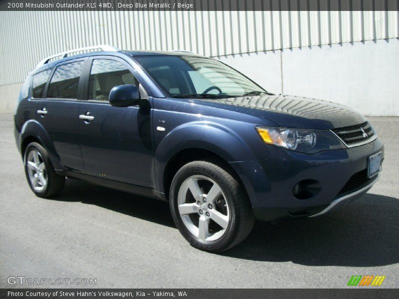 Deep Blue Metallic / Beige 2008 Mitsubishi Outlander XLS 4WD