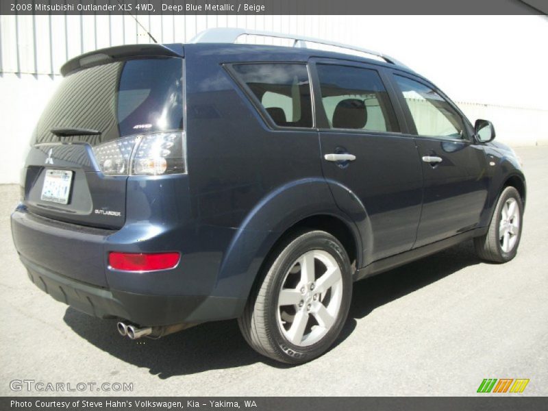 Deep Blue Metallic / Beige 2008 Mitsubishi Outlander XLS 4WD