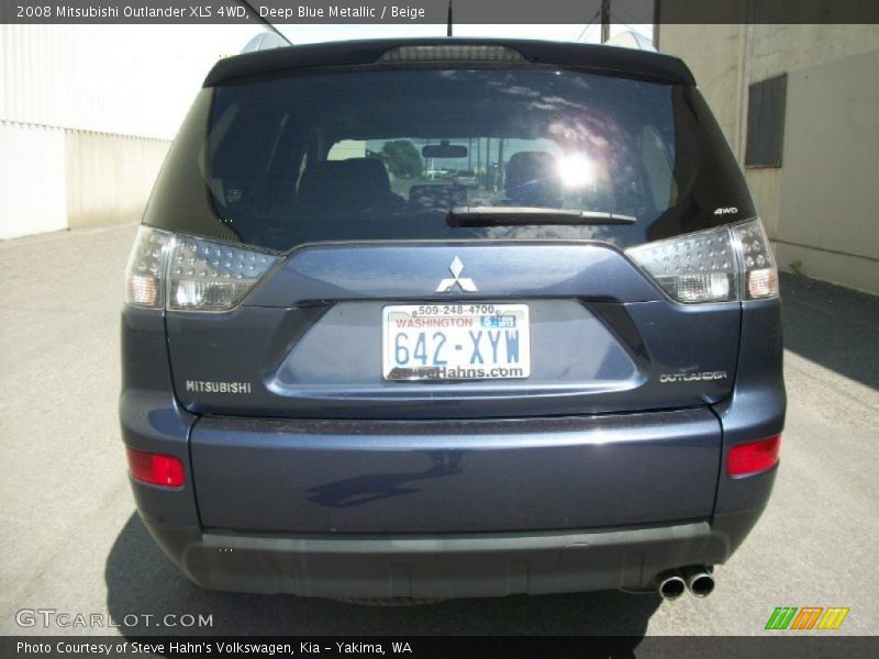 Deep Blue Metallic / Beige 2008 Mitsubishi Outlander XLS 4WD