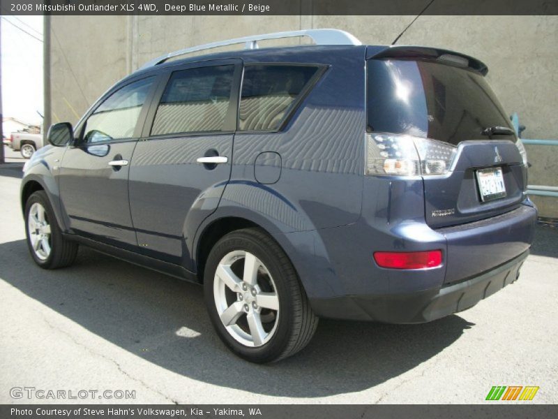 Deep Blue Metallic / Beige 2008 Mitsubishi Outlander XLS 4WD