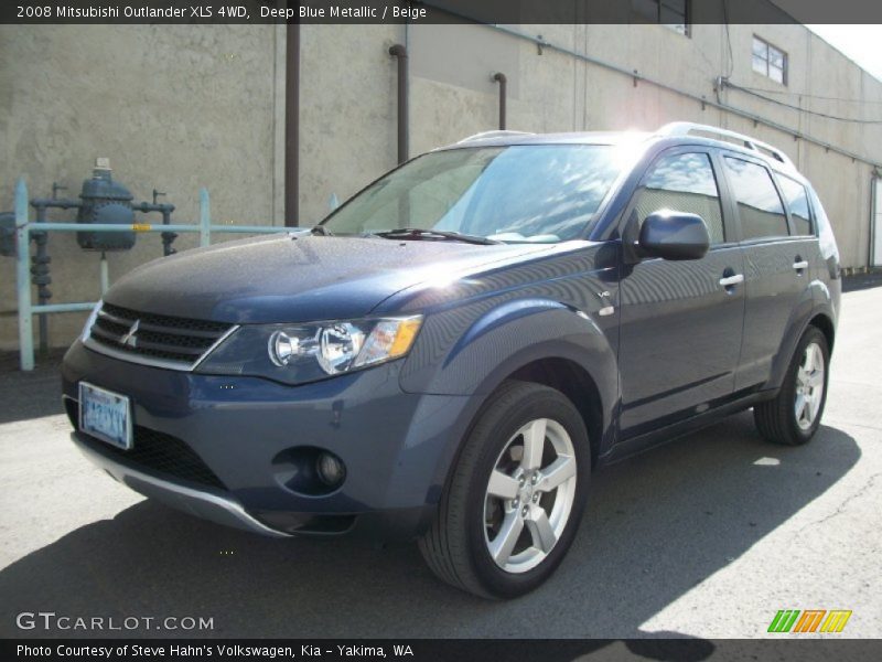 Deep Blue Metallic / Beige 2008 Mitsubishi Outlander XLS 4WD
