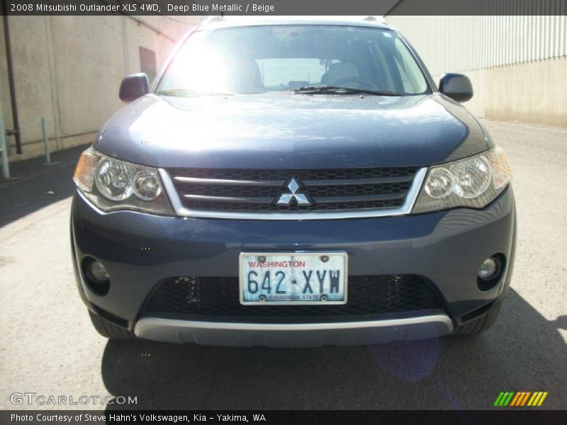 Deep Blue Metallic / Beige 2008 Mitsubishi Outlander XLS 4WD